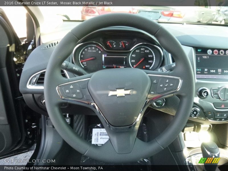 Mosaic Black Metallic / Jet Black 2016 Chevrolet Cruze LT Sedan