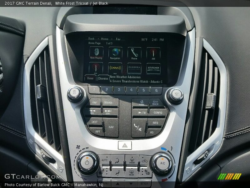 White Frost Tricoat / Jet Black 2017 GMC Terrain Denali