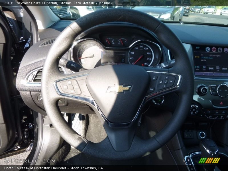 Mosaic Black Metallic / Jet Black 2016 Chevrolet Cruze LT Sedan