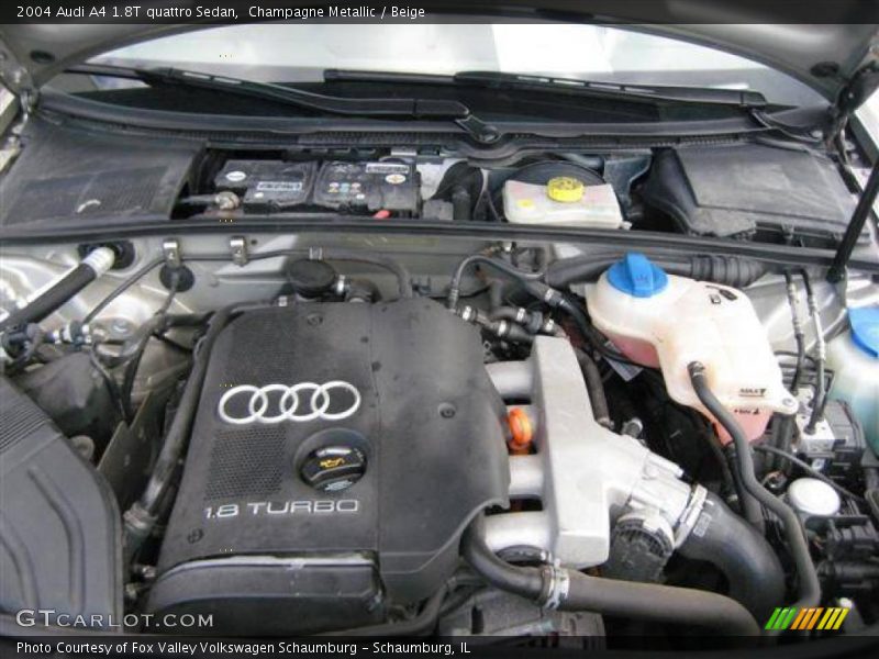 Champagne Metallic / Beige 2004 Audi A4 1.8T quattro Sedan