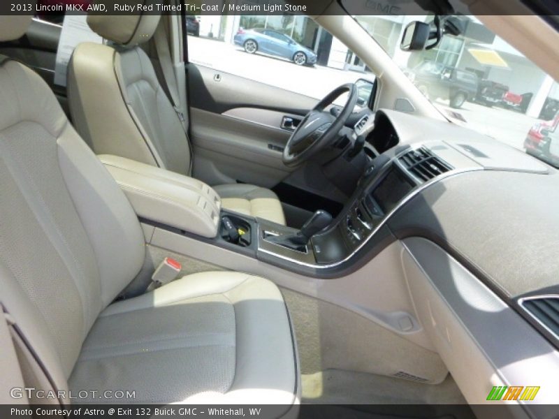 Ruby Red Tinted Tri-Coat / Medium Light Stone 2013 Lincoln MKX AWD