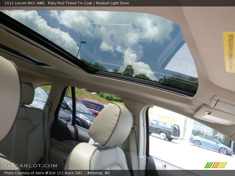 Ruby Red Tinted Tri-Coat / Medium Light Stone 2013 Lincoln MKX AWD