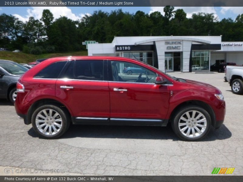 Ruby Red Tinted Tri-Coat / Medium Light Stone 2013 Lincoln MKX AWD