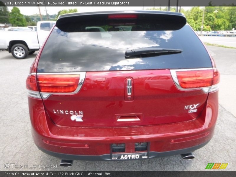 Ruby Red Tinted Tri-Coat / Medium Light Stone 2013 Lincoln MKX AWD