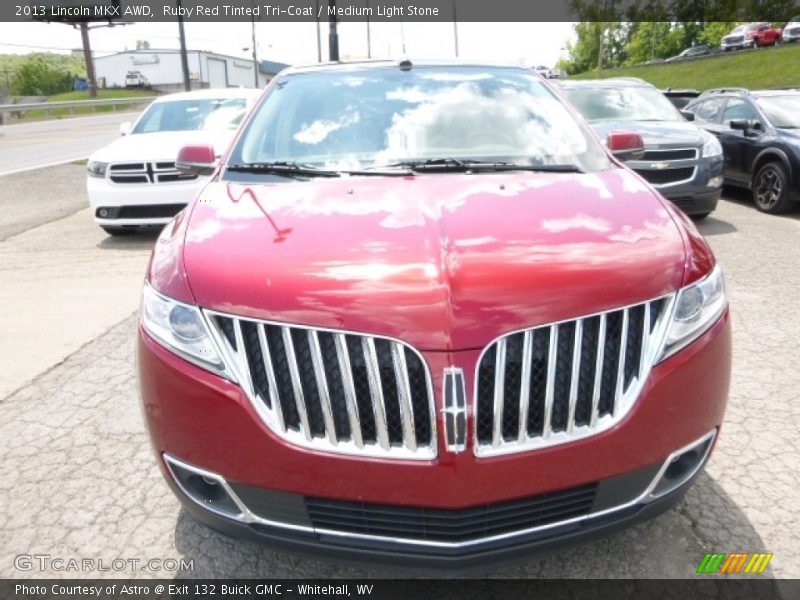 Ruby Red Tinted Tri-Coat / Medium Light Stone 2013 Lincoln MKX AWD