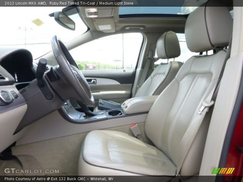 Ruby Red Tinted Tri-Coat / Medium Light Stone 2013 Lincoln MKX AWD