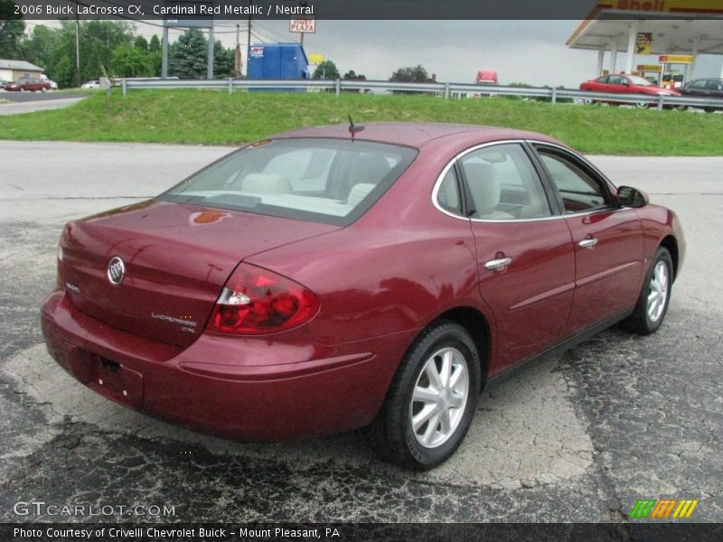 Cardinal Red Metallic / Neutral 2006 Buick LaCrosse CX