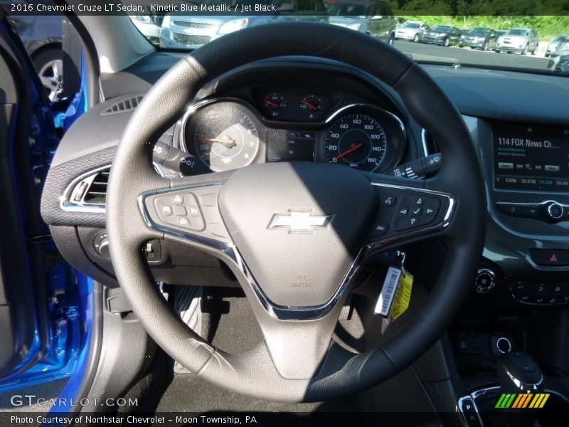 Kinetic Blue Metallic / Jet Black 2016 Chevrolet Cruze LT Sedan