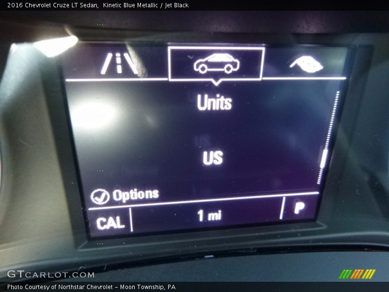 Kinetic Blue Metallic / Jet Black 2016 Chevrolet Cruze LT Sedan