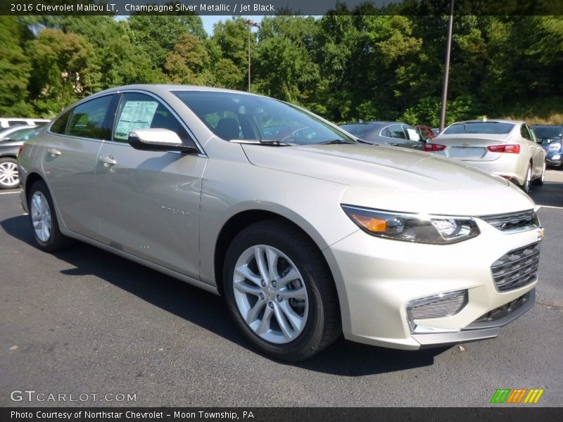 Champagne Silver Metallic / Jet Black 2016 Chevrolet Malibu LT