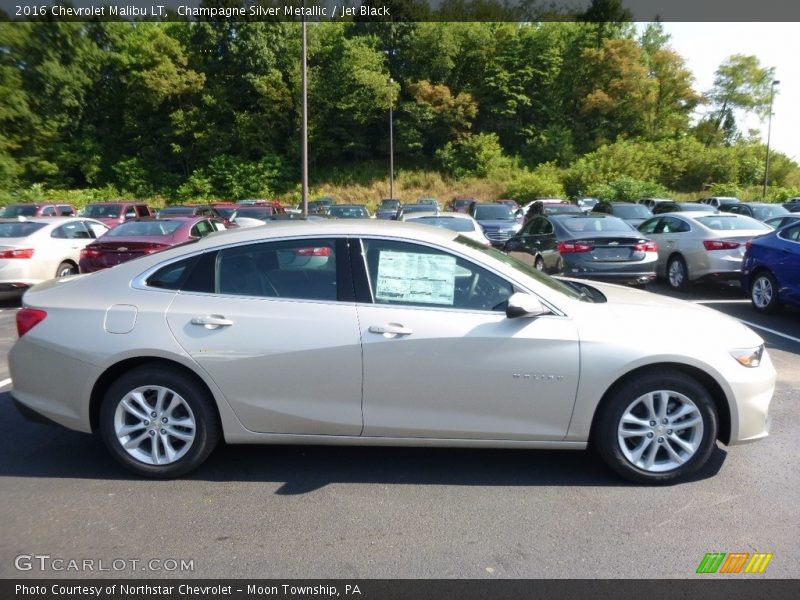 Champagne Silver Metallic / Jet Black 2016 Chevrolet Malibu LT
