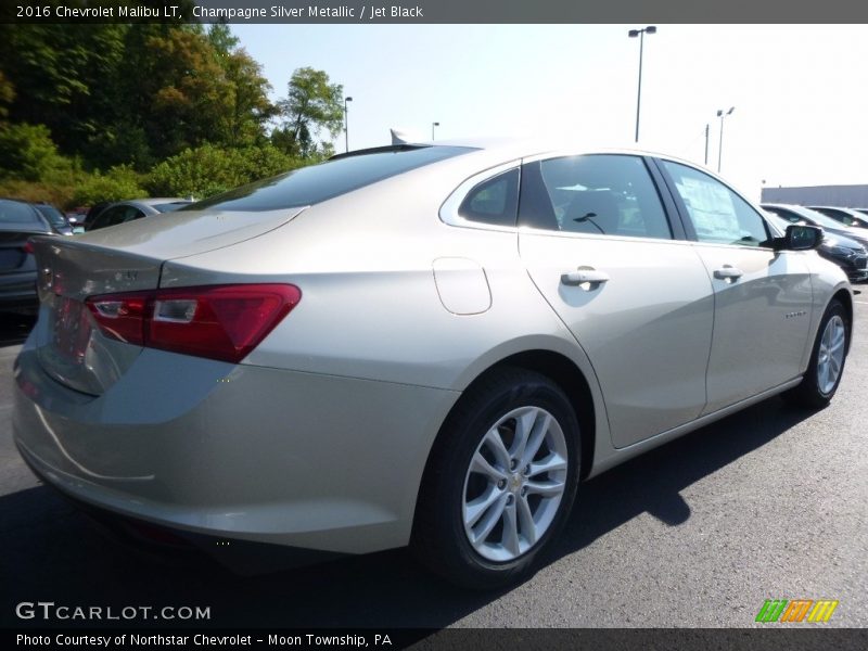 Champagne Silver Metallic / Jet Black 2016 Chevrolet Malibu LT