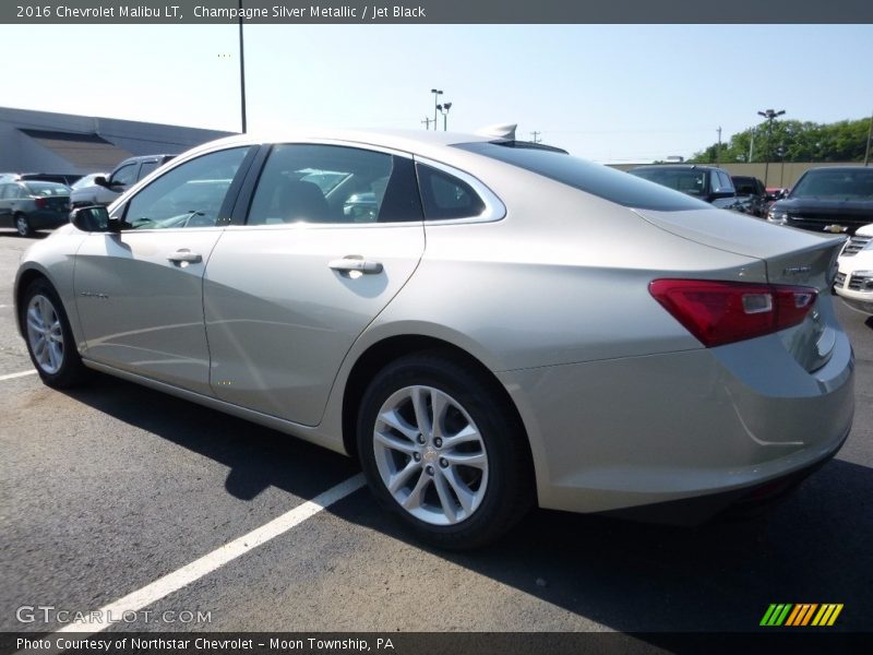 Champagne Silver Metallic / Jet Black 2016 Chevrolet Malibu LT