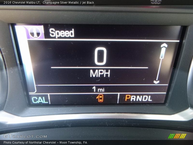 Champagne Silver Metallic / Jet Black 2016 Chevrolet Malibu LT
