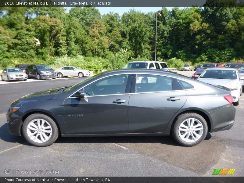 Nightfall Gray Metallic / Jet Black 2016 Chevrolet Malibu LT