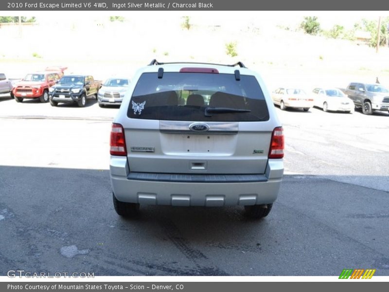 Ingot Silver Metallic / Charcoal Black 2010 Ford Escape Limited V6 4WD