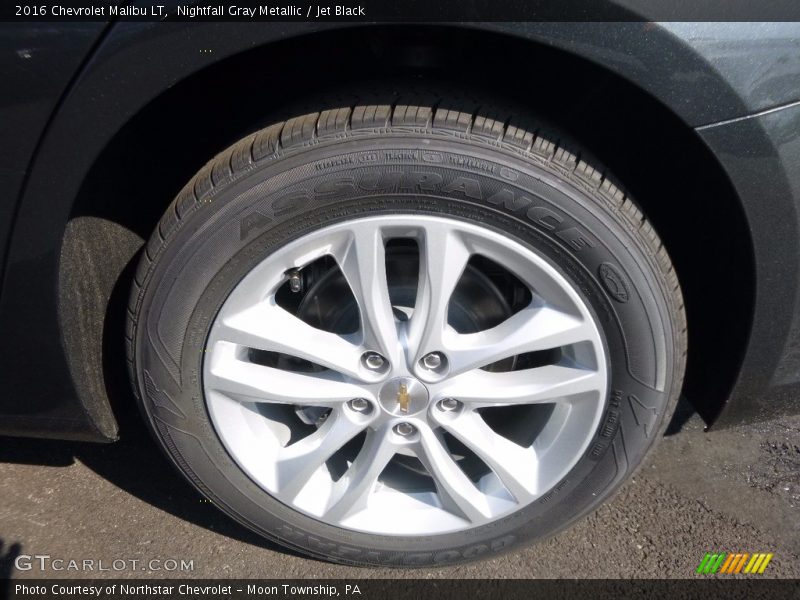 Nightfall Gray Metallic / Jet Black 2016 Chevrolet Malibu LT