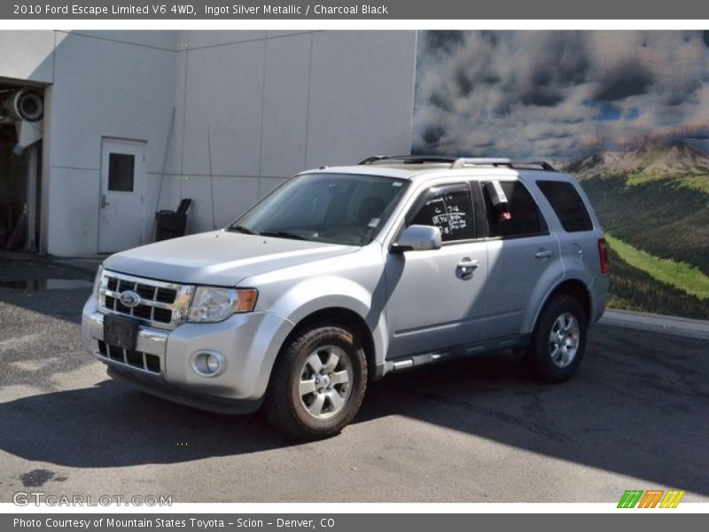 Ingot Silver Metallic / Charcoal Black 2010 Ford Escape Limited V6 4WD