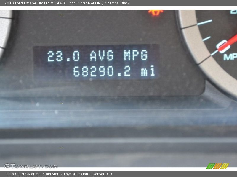 Ingot Silver Metallic / Charcoal Black 2010 Ford Escape Limited V6 4WD
