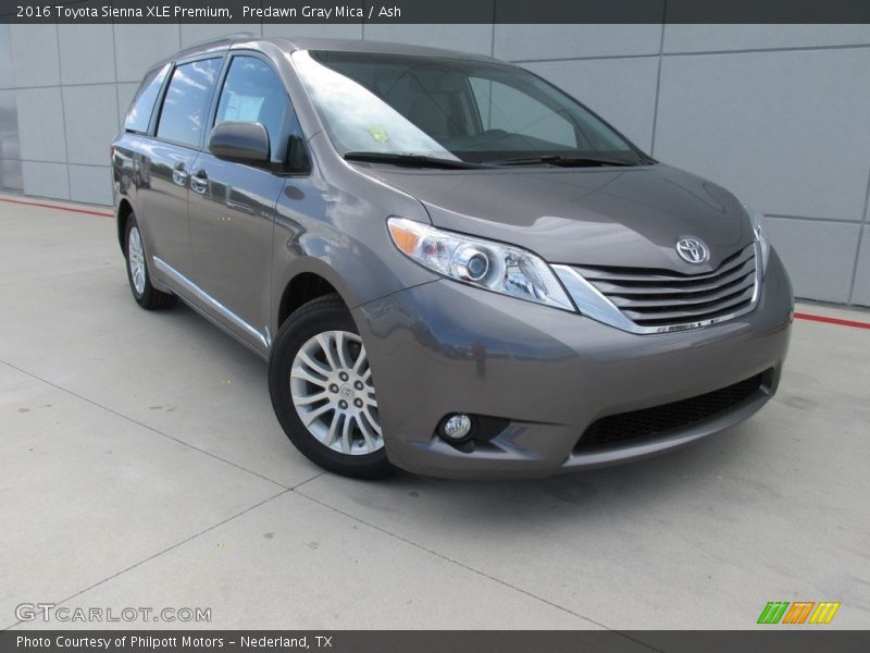 Predawn Gray Mica / Ash 2016 Toyota Sienna XLE Premium