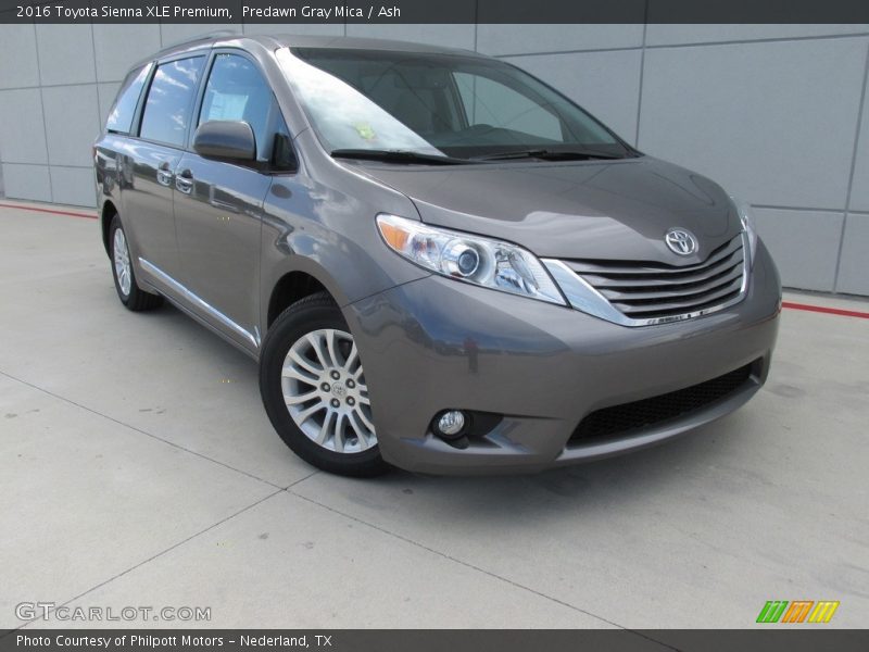 Predawn Gray Mica / Ash 2016 Toyota Sienna XLE Premium