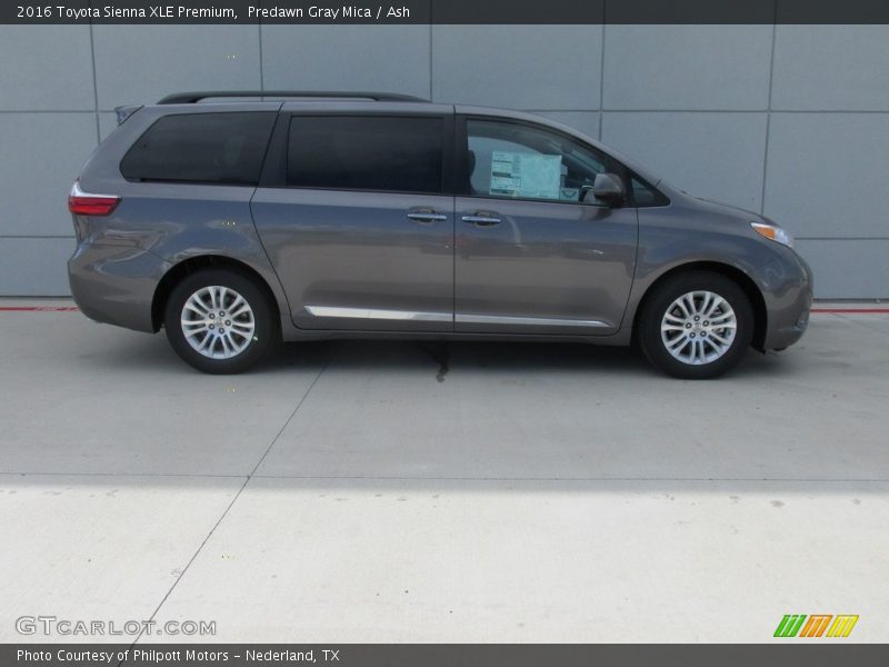 Predawn Gray Mica / Ash 2016 Toyota Sienna XLE Premium