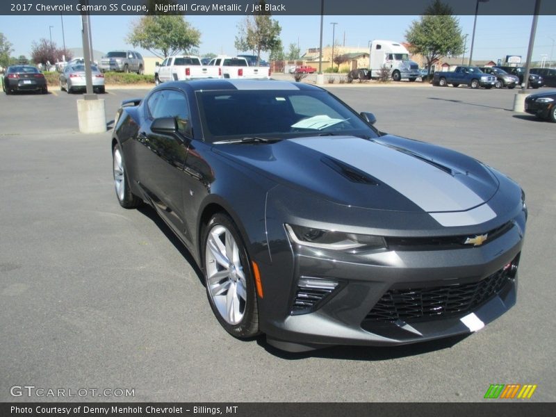 Nightfall Gray Metallic / Jet Black 2017 Chevrolet Camaro SS Coupe