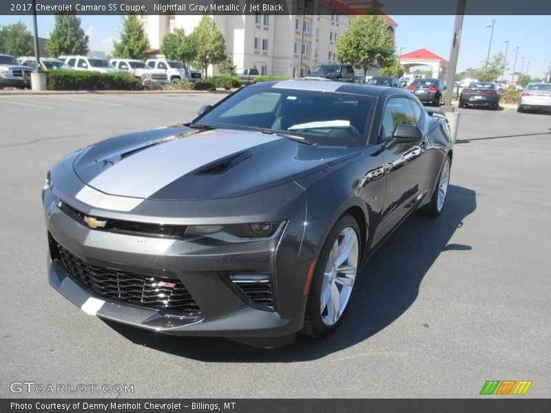 Nightfall Gray Metallic / Jet Black 2017 Chevrolet Camaro SS Coupe