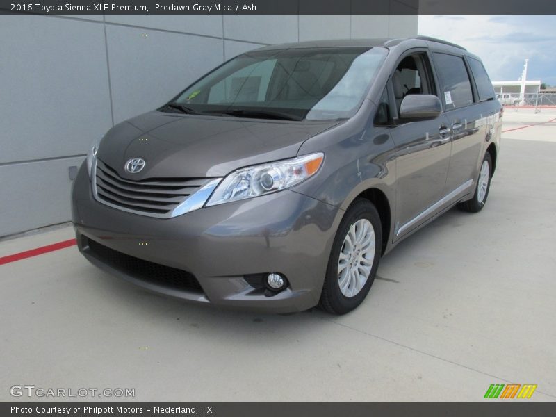 Predawn Gray Mica / Ash 2016 Toyota Sienna XLE Premium