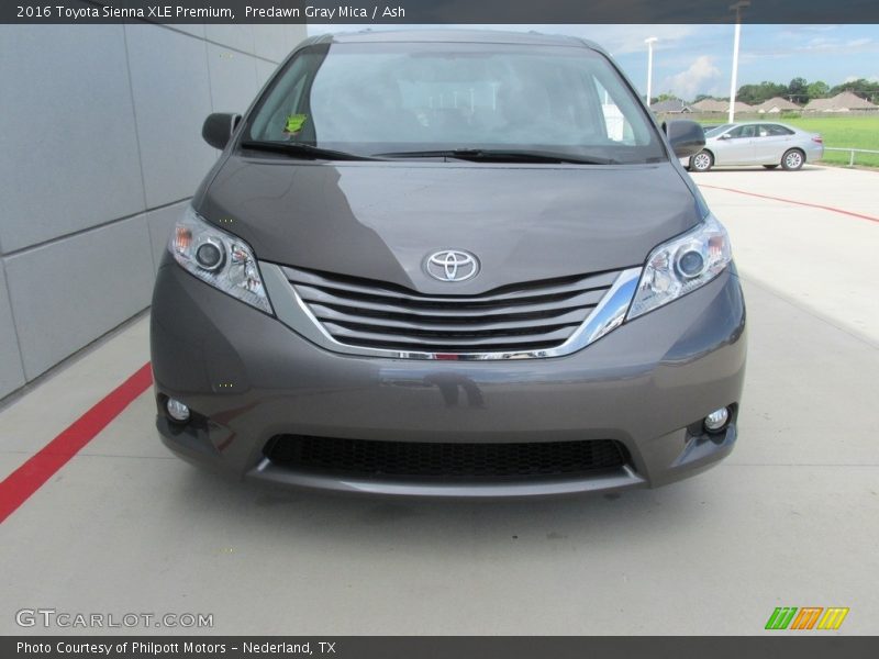 Predawn Gray Mica / Ash 2016 Toyota Sienna XLE Premium