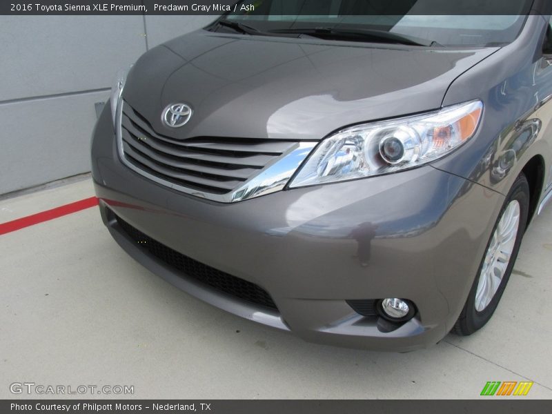Predawn Gray Mica / Ash 2016 Toyota Sienna XLE Premium