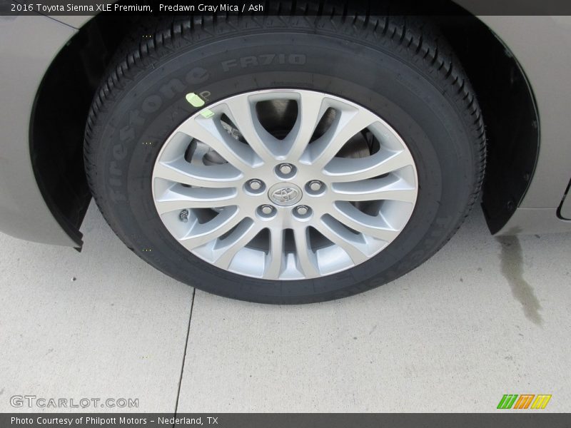Predawn Gray Mica / Ash 2016 Toyota Sienna XLE Premium