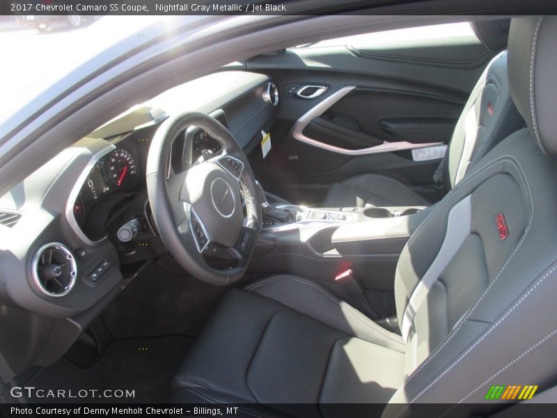 Nightfall Gray Metallic / Jet Black 2017 Chevrolet Camaro SS Coupe