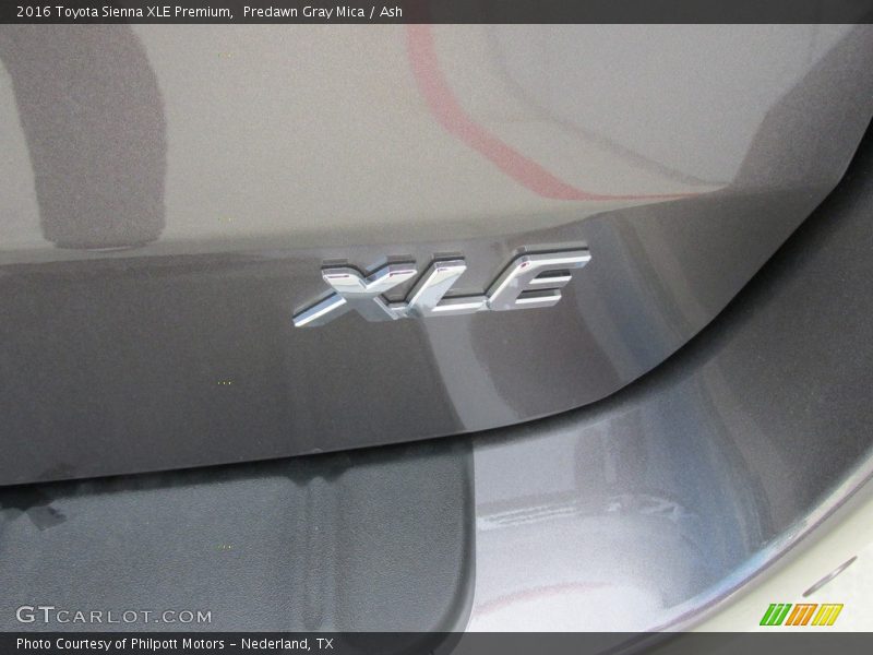 Predawn Gray Mica / Ash 2016 Toyota Sienna XLE Premium