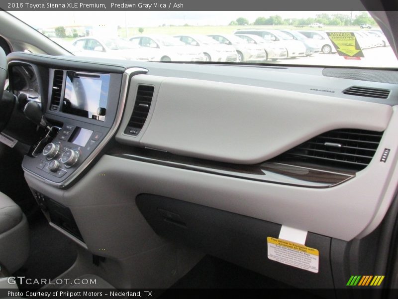 Predawn Gray Mica / Ash 2016 Toyota Sienna XLE Premium