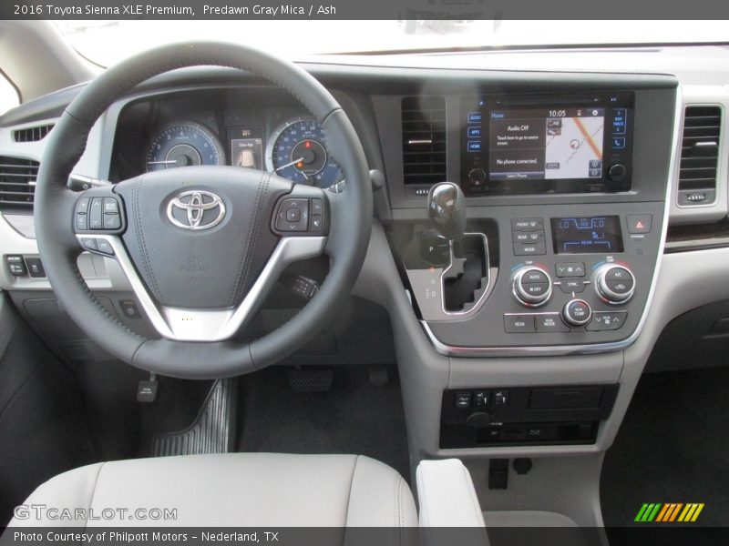 Predawn Gray Mica / Ash 2016 Toyota Sienna XLE Premium