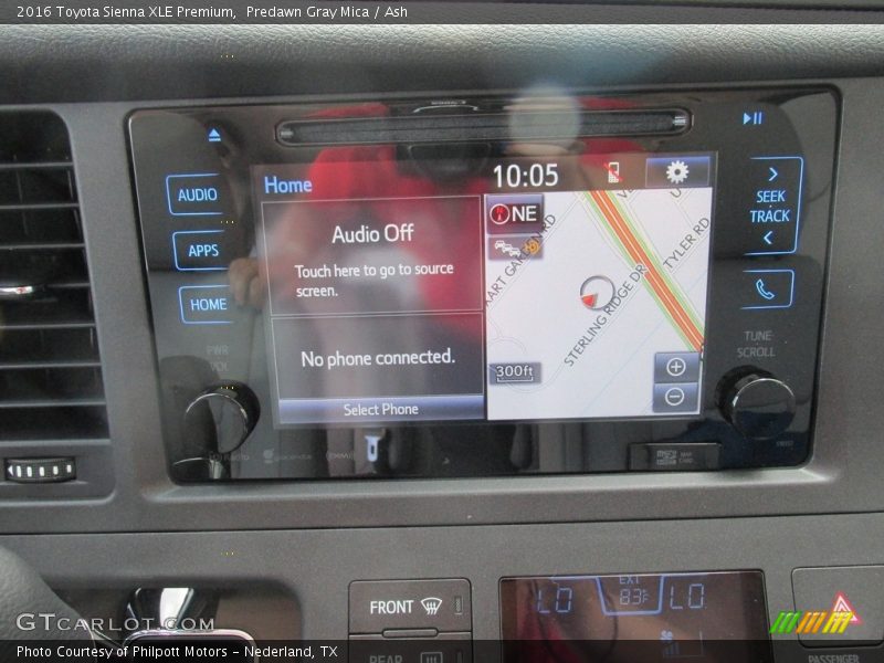 Predawn Gray Mica / Ash 2016 Toyota Sienna XLE Premium