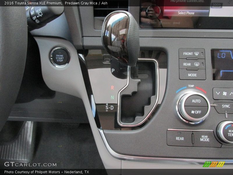 Predawn Gray Mica / Ash 2016 Toyota Sienna XLE Premium