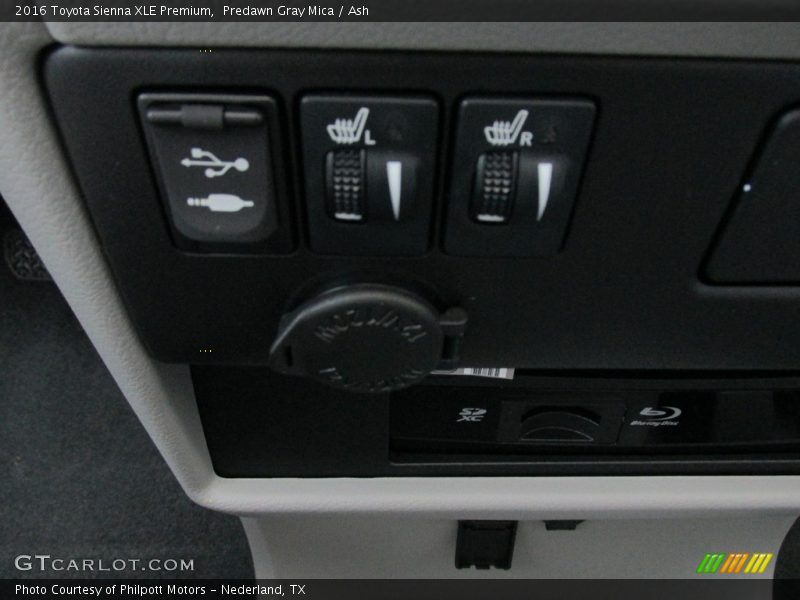 Predawn Gray Mica / Ash 2016 Toyota Sienna XLE Premium