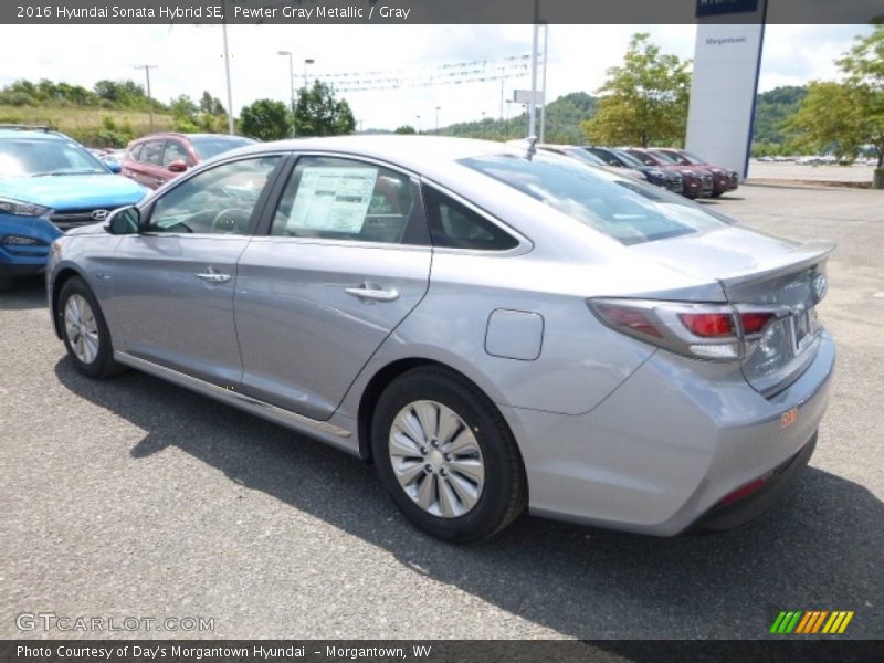 Pewter Gray Metallic / Gray 2016 Hyundai Sonata Hybrid SE