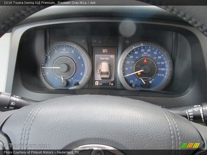 Predawn Gray Mica / Ash 2016 Toyota Sienna XLE Premium