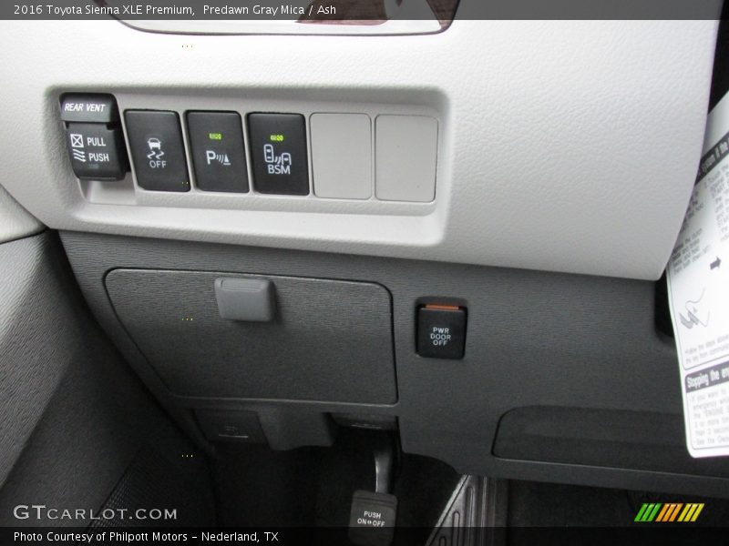 Predawn Gray Mica / Ash 2016 Toyota Sienna XLE Premium
