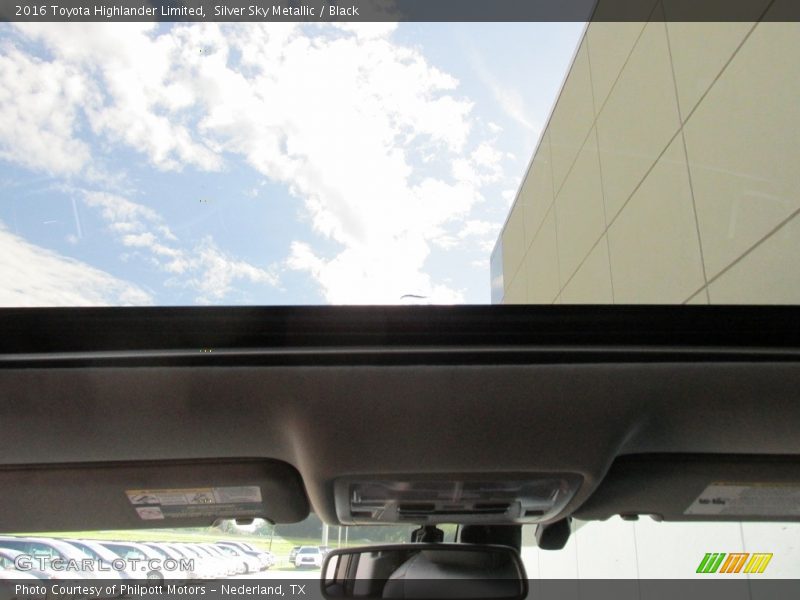 Silver Sky Metallic / Black 2016 Toyota Highlander Limited