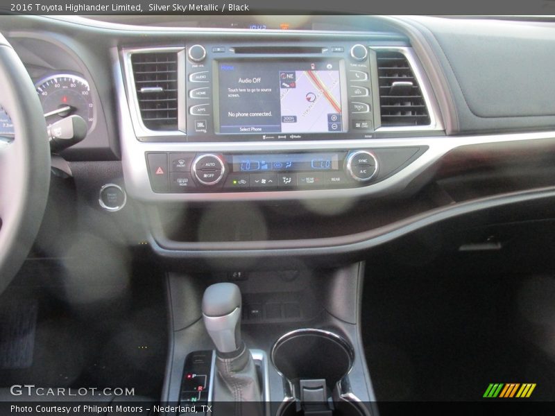 Silver Sky Metallic / Black 2016 Toyota Highlander Limited