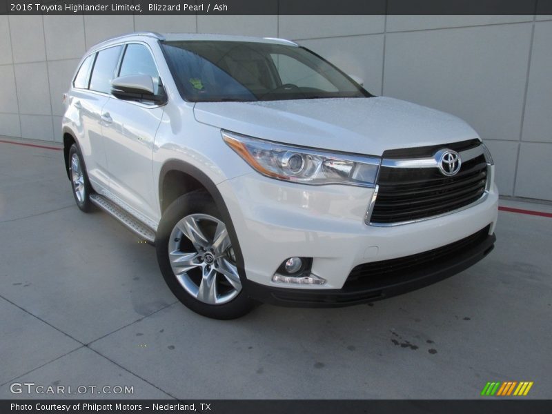 Blizzard Pearl / Ash 2016 Toyota Highlander Limited