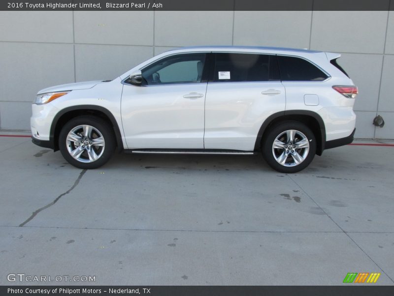 Blizzard Pearl / Ash 2016 Toyota Highlander Limited