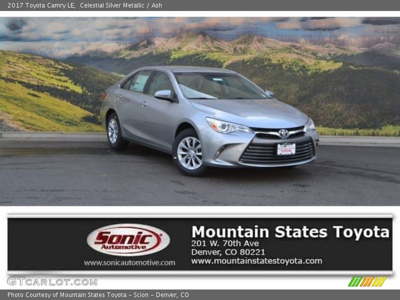 Celestial Silver Metallic / Ash 2017 Toyota Camry LE