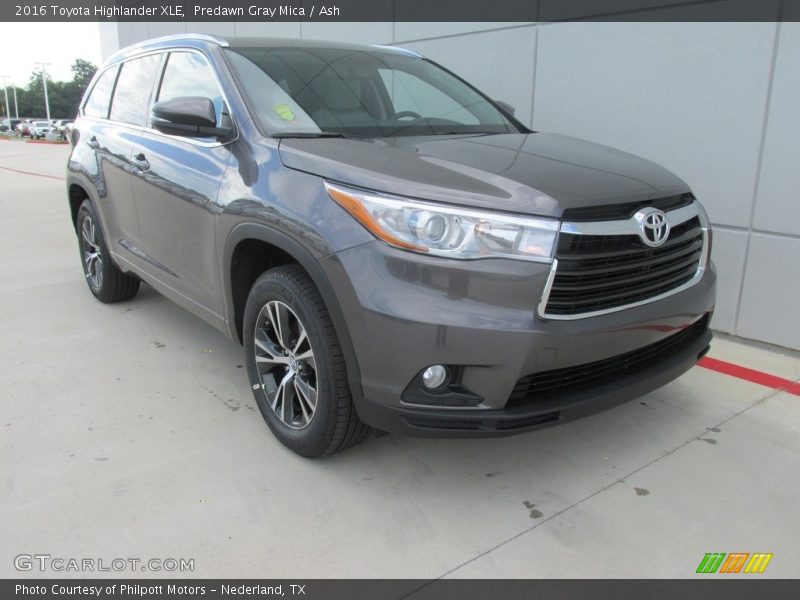 Predawn Gray Mica / Ash 2016 Toyota Highlander XLE