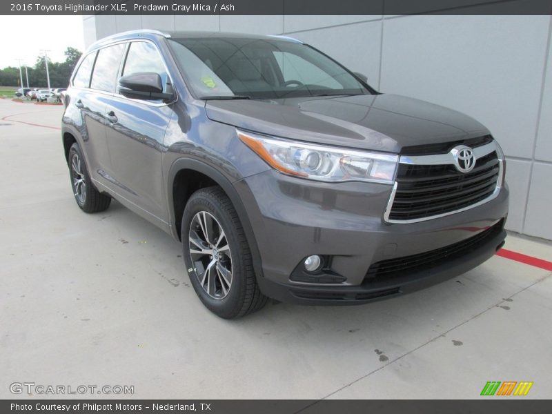 Predawn Gray Mica / Ash 2016 Toyota Highlander XLE