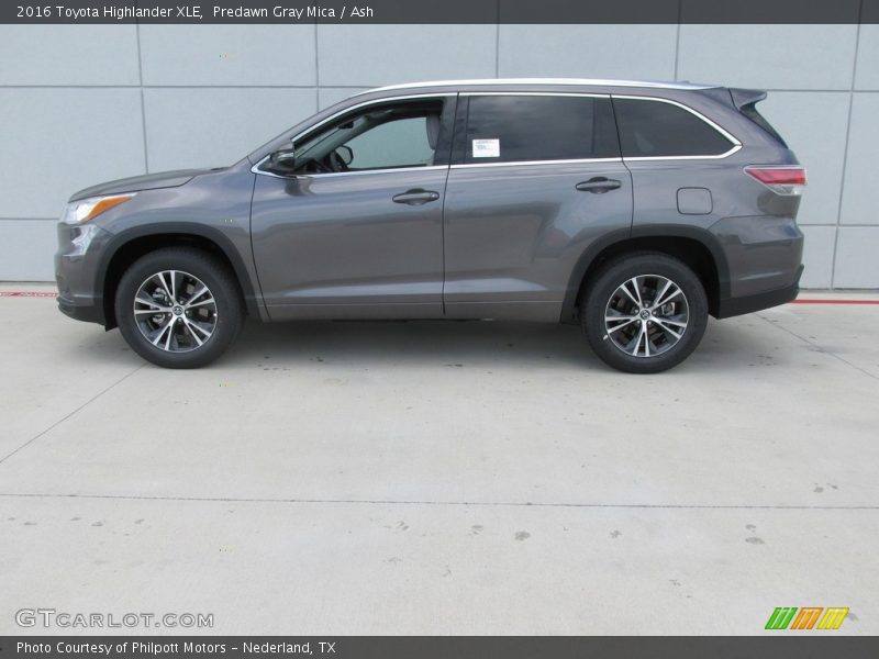 Predawn Gray Mica / Ash 2016 Toyota Highlander XLE